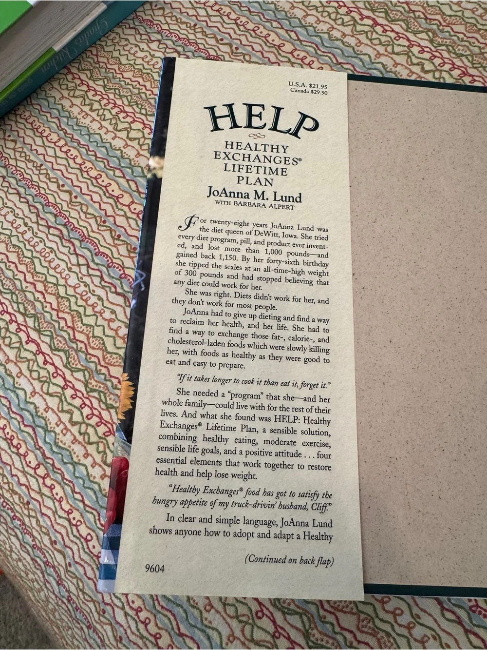 HELP: Healthy Exchanges Lifetime Plan by JoAnna M. Lund - Hardcover